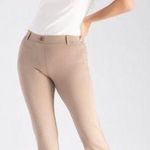 Betabrand Straight-Leg Classic Dress Yoga Pants in Khaki Twill Size Small Petite Photo 0