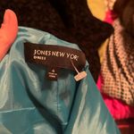 Jones New York Blue patterned short sleeve midi dress never worn Photo 3