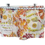 Martas Boat Waipouli Kauai Shorts Womens OS Orange Red Floral Coconut Girl Beach Size L Photo 4