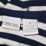 Cherokee  black and white striped top Photo 4