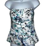 White House | Black Market Blooming Seaside Motif Bustier Top NWOT Size 2 Photo 1