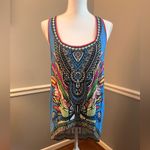 Flying Tomato Black and Pink Graphic Asymmetrical Tank Top Photo 1