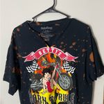 Betty Boop Vintage  “Born To Rule” Motorcycle Graphic Crop Top Women’s Large NWOT Photo 4