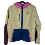 Peloton  Colorblock Sherpa Zip Up Hooded Jacket Photo 0