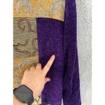 Chico's Market by Jacket M Purple Gold Brocade Velvet Patchwork Boho Artsy Photo 4
