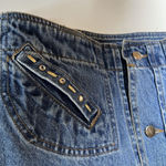 Vtg 80s 90s Women's Beaded Stunning Blue Denim Jacket Sz S Fit M Made In USA Photo 7