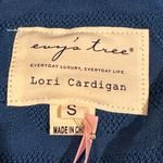 The Great Evystree NWT Ruffles outline Blue No Button Cardigan Condition SZ S Photo 9
