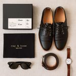 Rag and Bone  Audrey Black Leather Lace Up Oxford Shoes Womens 6.5 EU 36.5 Portugal Photo 1