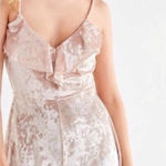 Urban Outfitters  Velvet Ruffle Romper size Adult Small Photo 0
