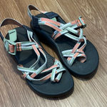 Chacos Chaco Women's Sandals in Black, Green, and Orange size 7 worn one time Photo 0