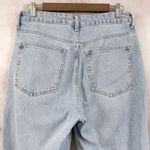 H&M  Jeans Womens 8 High Rise Light Wash Barrel Leg Grunge Minimal Y2K Capsule Photo 4