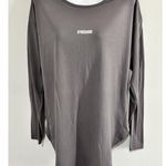 Gymshark Open Back Ark Long Sleeve Shirt Women’s Medium Athletic Gray Top Photo 6