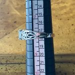 Natural Aquamarine Sterling Silver Ring Size 8 Photo 8