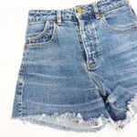 Rolla’s Original Short High Rise Cut Off Medium Juliet Wash Blue Denim Shorts Size 24 Photo 5