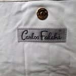 Vintage Carlos Falchi Creamy White crossbody Snakeskin Leather Clutch Classy Photo 7