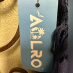 Aolro navy blue crochet Pom Pom tie open back dress swim suit cover up Size XL Photo 3