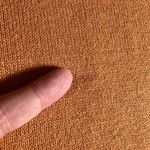 Made in Italy Sweater Top Womens Large Orange 3/4 Sleeve Dolman V Photo 7