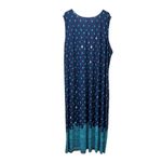 Catherines  Blue Geometric Terrace Ridge Sleeveless Maxi Dress‎ Size 5X Photo 7