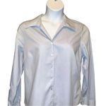Jones Wear  pretty slate blue classic blouse. Photo 2