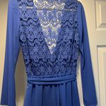 Altar'd State  blue lace romper Photo 1