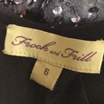 Sexy Sparkle Sequin Little Black Mini Dress Size 6 Photo 4