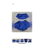 Lulus  2 Piece Set |‎ Blue Strapless Shirt And Blue Skort Photo 6