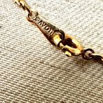 Avon vintage dainty rhinestone pendant necklace Gold Photo 6