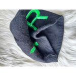 Roxy Black Beanie with Green Letters Photo 4