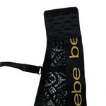 Bebe Womens Black Logo Lace Underwire Padded Push Up Bra Size 34C Photo 4