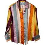 Fe Noel x Target Mixed Vertical Stripe Print Long Sleeve Button Down Shirt XL Photo 1