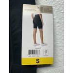 Mondetta  Performance Women's High-Rise Ribbed Biker Short Black Small New Photo 4