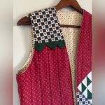 Unique Vintage  Christmas Quilted Vest S/M Photo 3