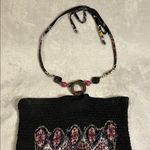 Magic  Black and Pink Halter Dress with Vibrant Pattern Photo 3