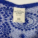 Abercrombie & Fitch NWT Royal Blue Lace 3/4 Sleeve Top Swim Cover Up Size XS NEW Photo 3