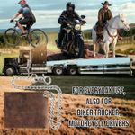 CLASSIC RFID Blocking Mens bi-fold Style Cowhide Leather Steel Chain Wallet, buffalo vintage leather Photo 3