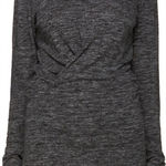 Isabel Marant NWOT Etoile Wilder Grey Long Sleeve Twist Front Jersey Dress Sz 44 Photo 0