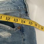 American Eagle Tomgirl Jeans Acid Wash Ripped Distressed Button Fly Size… Photo 8