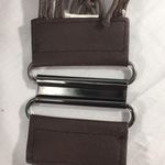 Woven & Beaded Stretch Belt, Dark Brown Photo 4