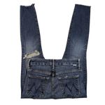 Mother High Waisted Looker Ankle Fray GUC $228 Size 27 J1544 Blue Photo 2