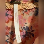 Free People  Womens Top Coral Hold On To Me Floral Button Shirt  Size S Photo 8