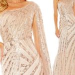 Mac Duggal $898  20528 Womens Size 12 Rose Cape Sleeve Gown Long Maxi Dress Photo 1