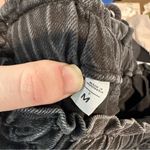 Loft  Black Gray Denim Seamed Tie Waist Jean Pants Size Medium Tall Photo 7