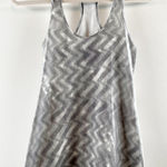 Lululemon  Cool Racerback Fitted Tank Top Gray White Small Photo 0