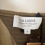 La Ligne $425 Button Down Midi Desi Dress Belted Sz 8 Green Photo 7