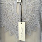 Rachel Zoe BOHO PERIWINKLE BLUE LAVENDER MESH NET LACE KIMONO DUSTER CARDIGAN OS Photo 7