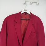 MaxMara Red Wool Blazer Jacket Womens Size US 8 Preppy Photo 1