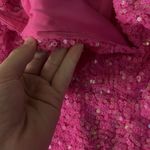 Lucy in the Sky Dress Sequin Pink Photo 4