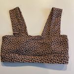 All Fenix Leopard Print Sports Bra Size Small Removable Pads Brown Photo 0