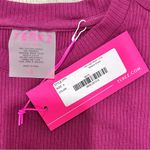 Terez NWT  Long Sleeve Ribbed Bodycon High Neck Midi Dress Raspberry Pink Size S Photo 3