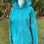 Columbia  Jacket Turquoise Women’s Medium Full Zip Rain Windbreaker Photo 1